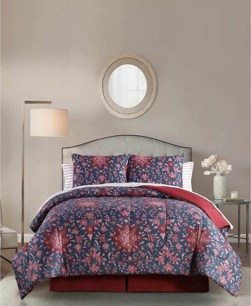 Red sale king comforter