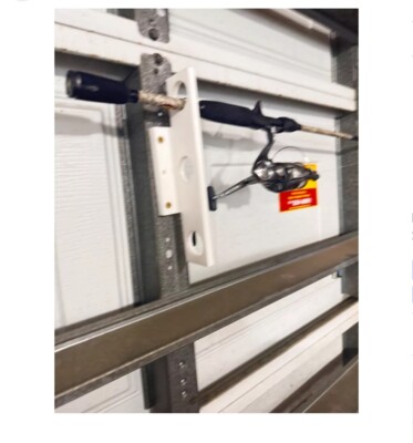 fishing rod holder on garage door Fishing Rod Holder Garage Door Mount