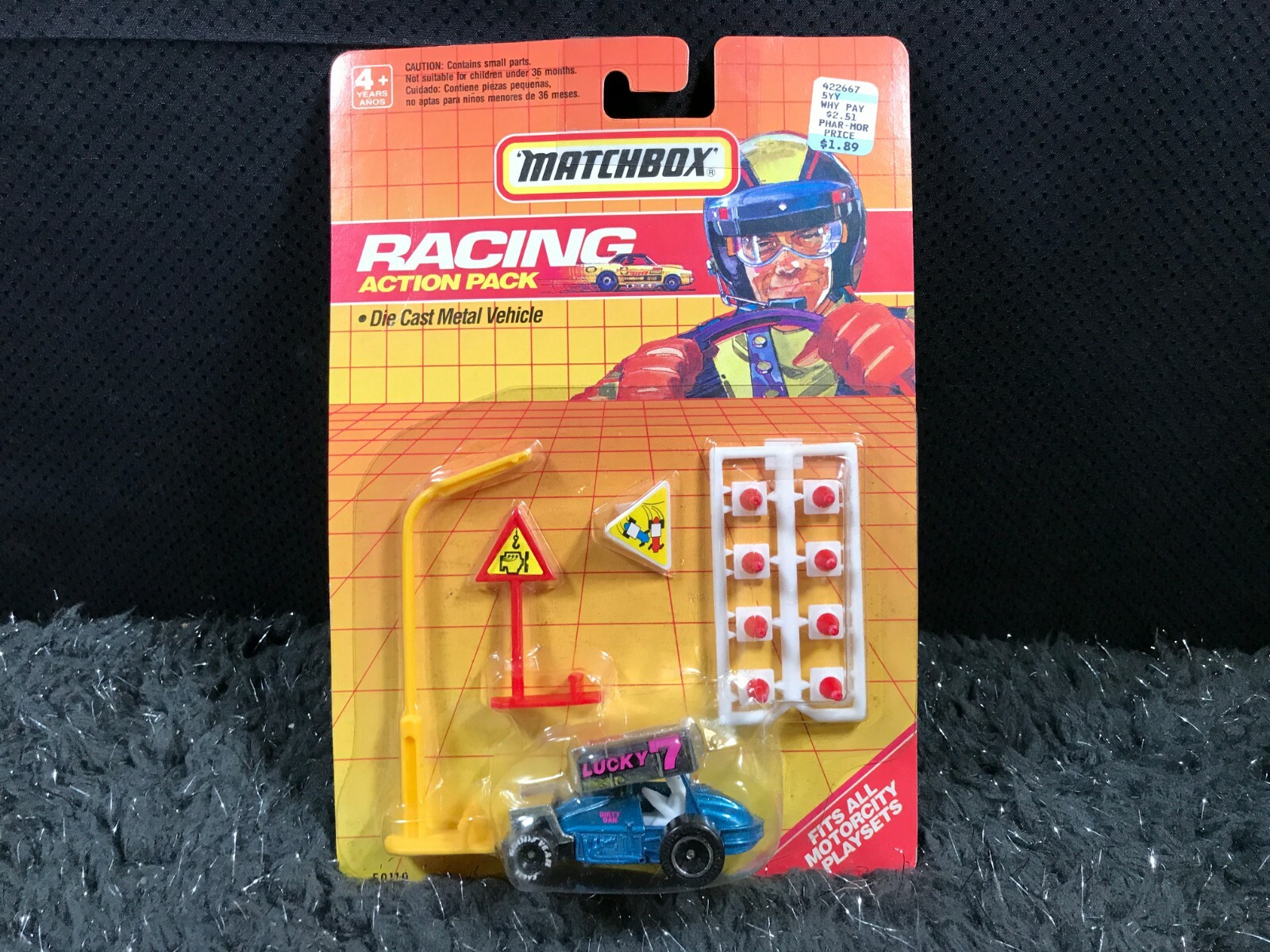 1990 Matchbox Racing Action Pack Diecast 50110 Fits All Motorcity
