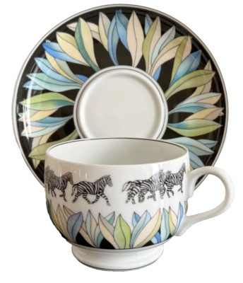 Lalique Lavane Limoges France Porcelain Cup and Saucer | eBay