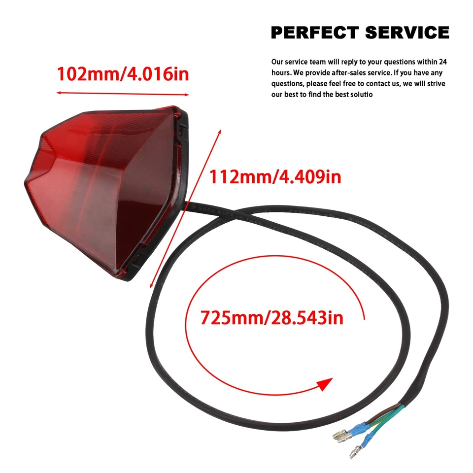 Motorcycle Tail light Brake Lamp For XC-W XCF-W EXC-F 150 250 300 350 450 500 - Изображение 3 из 4