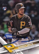 DANNY ORTIZ SIGNED AUTO'D 2017 TOPPS UPDATE CARD US30 PITTSBURGH PIRATES