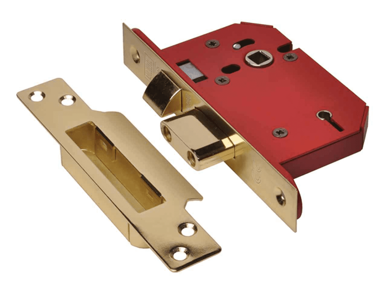 Union 57mm Strongbolt 3 Lever Sashlock Polished Brass Y2205S - POST & VAT INC