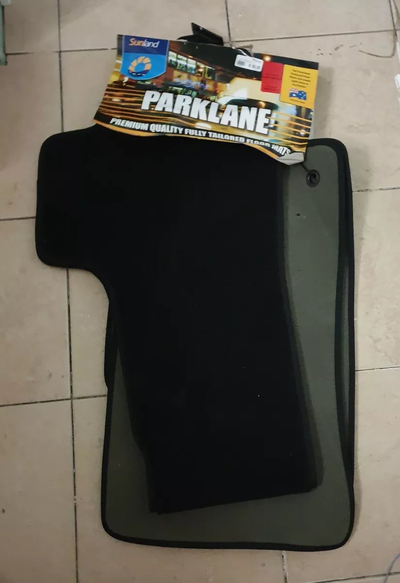 Sunland Parklane TPG31013 Black 3 Piece Floor Mats for Holden