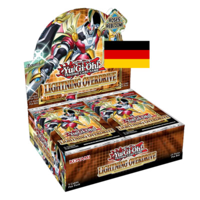Yu-Gi-Oh Lightning Overdrive Booster Display 1. Auflage Deutsch