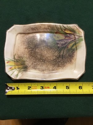 ROYAL WINTON BUTTER DISH VINTAGE FLOWERED BOTTOM ONLY - England