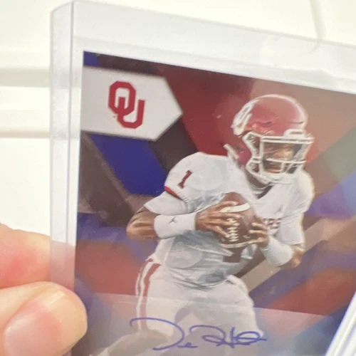 2020 Panini Chronicles Draft Picks - Xr Rookies Blue Signatures #14 Jalen Hurts /20 (AU, RC)