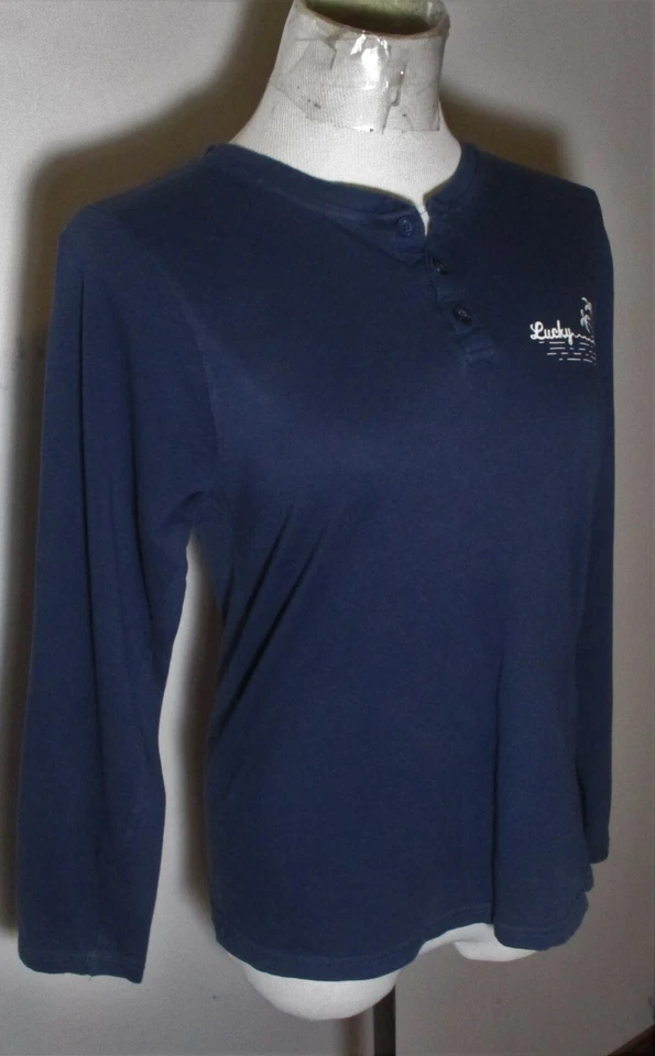 Prendas para dormir azul manga larga talla S LUCKY BRAND Foto 3 de 4