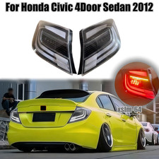 For 2012 Honda Civic Sedan 4door Led Rear Tail Lights Wsequential Turn Signal