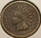 1860 Indian Head Cent #2 Fine Detail Round Bust
