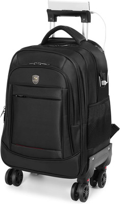 360° Rotating Water Resistant Rolling Backpack with 4 Removable Wheels for Adult