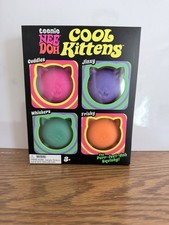 NeeDoh Teenie Kitten Squeeze Balls - Pack of 4 Assorted Colors Stress Relief