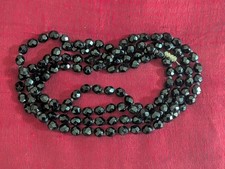 Sautoir en jais ancien