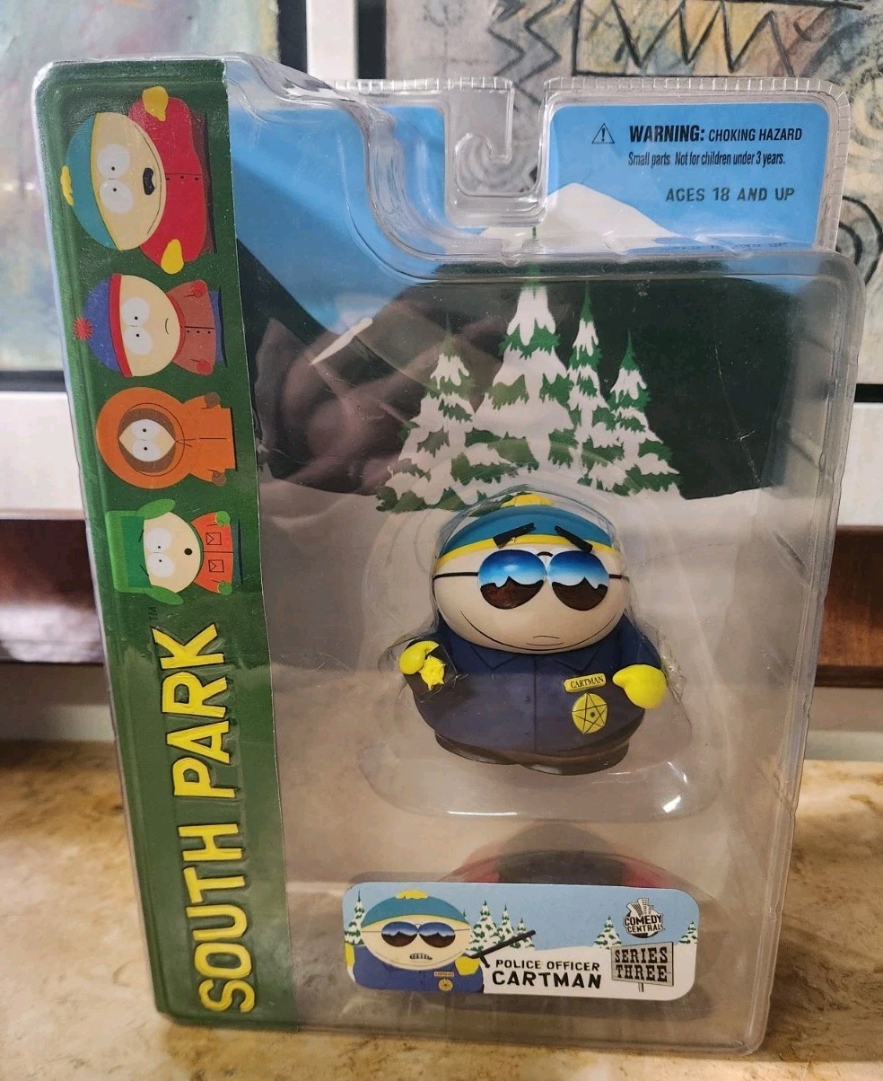 Police Officer Cartman Action Figure Series 3 2007 SOUTH PARK Mezco MOC NEW