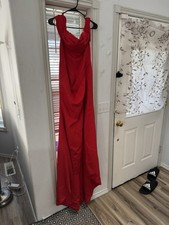 Red Prom Dress With Train Large