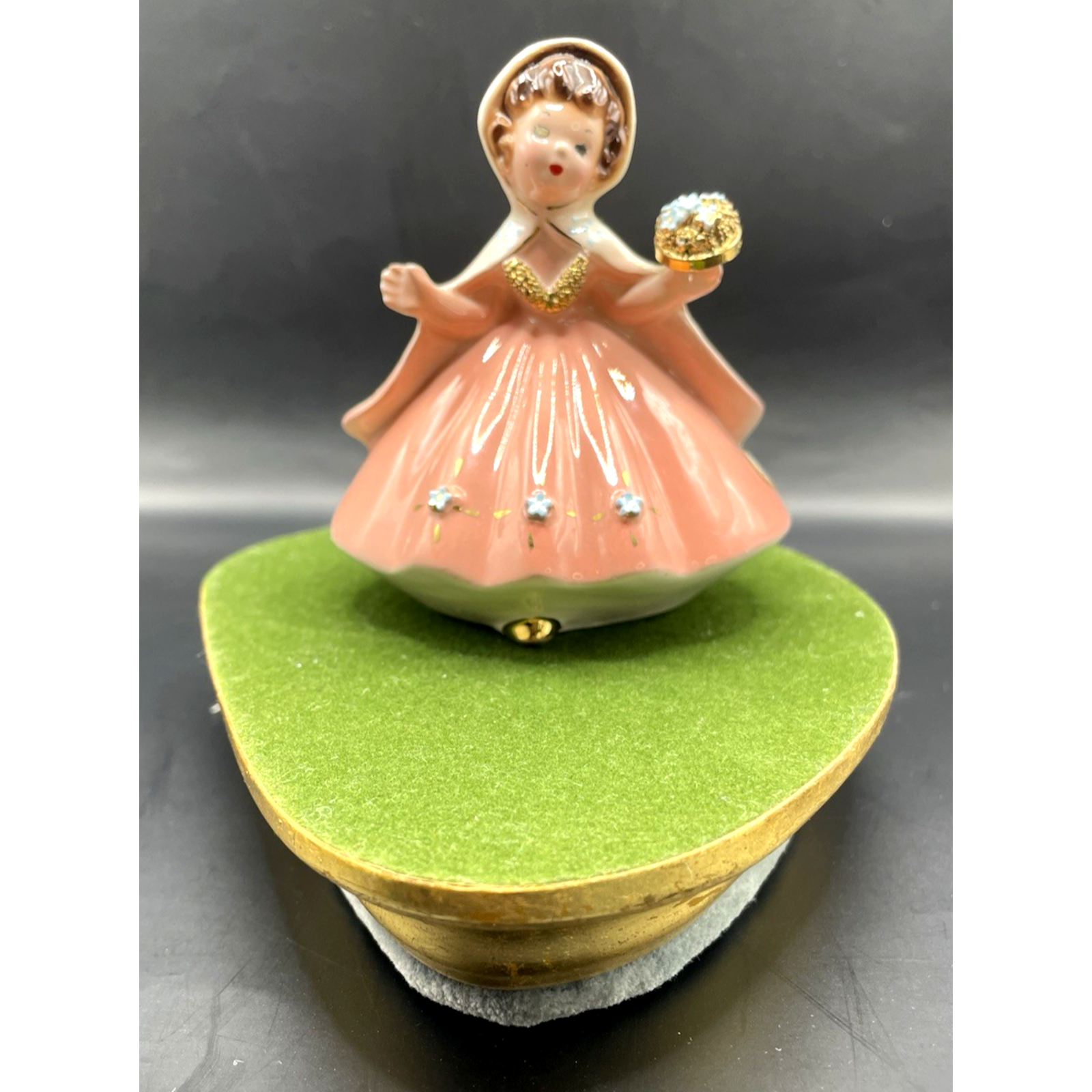 Rare Vintage Signed Josef Originals International Irish Girl With Gold Accents