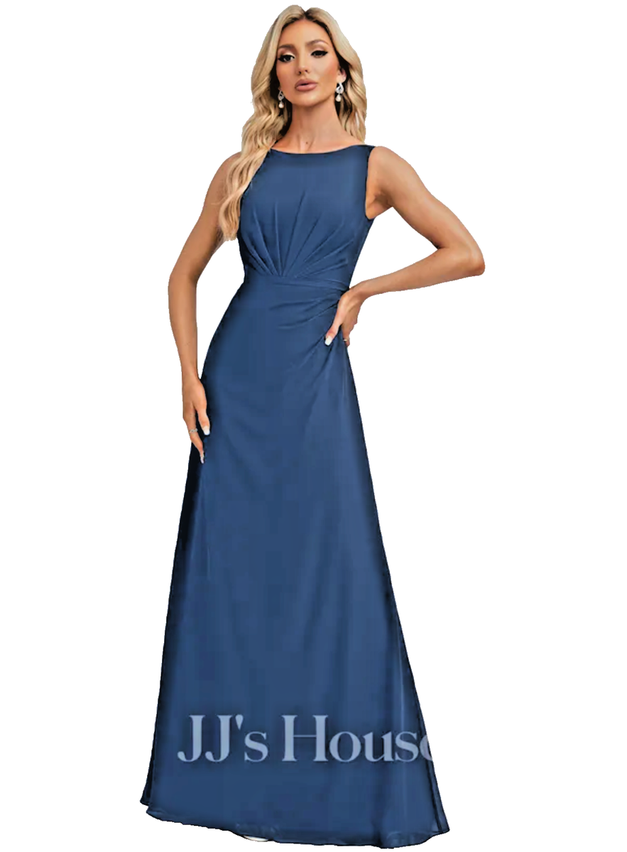 JJ's House Maranda Navy A-Line V-Neck Lace Chiffon Formal Dress Size 8  Ruffle | eBay