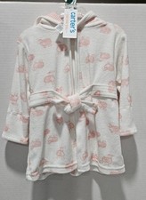NEWCarter's Just One you Baby Girl's Size 0-9 Month Hooded Bath Robe Pink Sheep