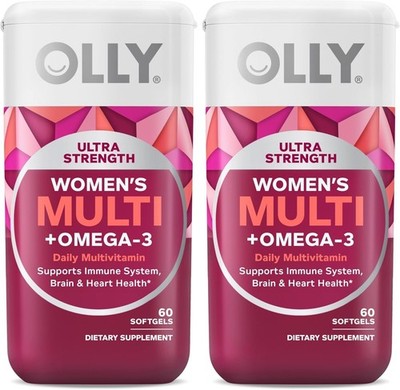 Frauen Multivitamine Weichkapseln mit Omega-3-Fettsäuren für allgemeine Gesundheit & Immunität