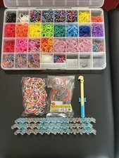 Kids Crafts Rainbow Loom Assortment with Loom, Charms, Clips, Variety Of Bands