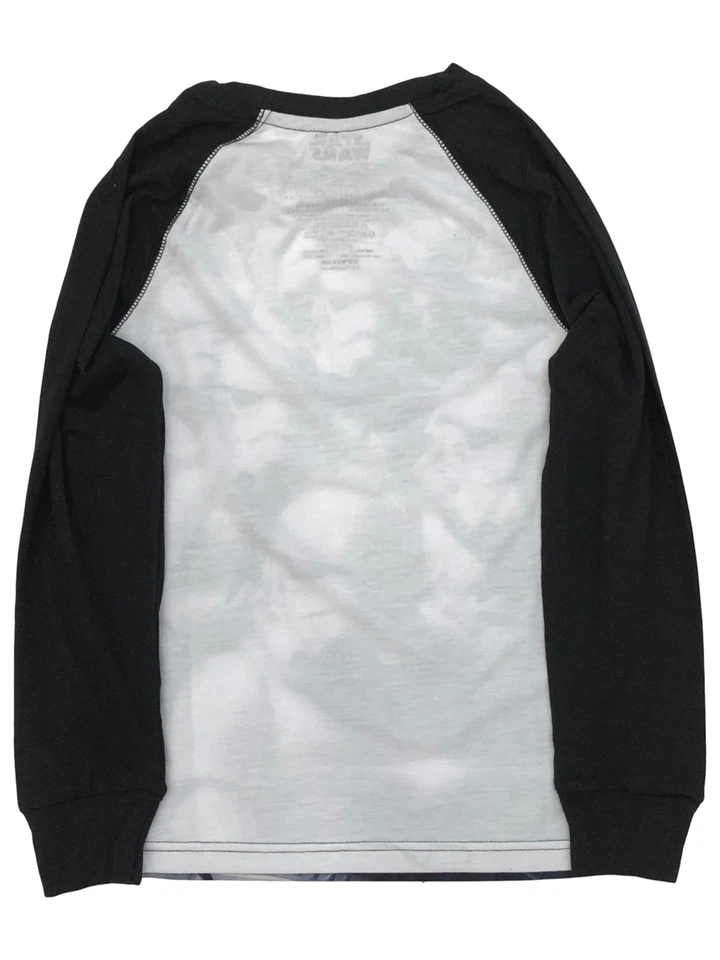 Star Wars Boys Gray Long Sleeve Clone Trooper Tee Shirt T-Shirt Medium (8) - Image 2 of 2