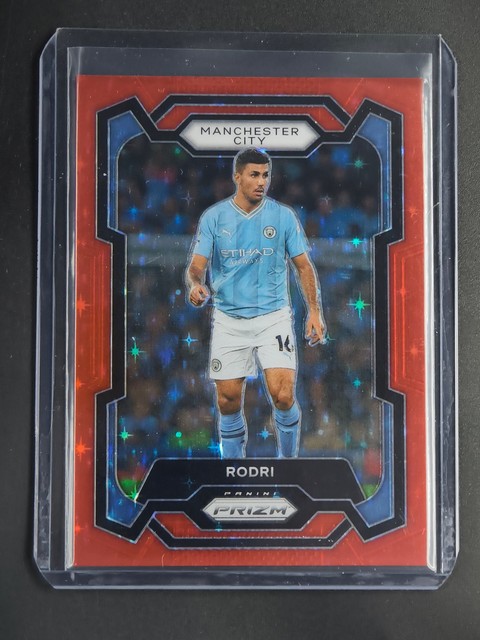 Rodri 2023-24 Panini Prizm Premier League Soccer Red Stars 10/25 [9hk