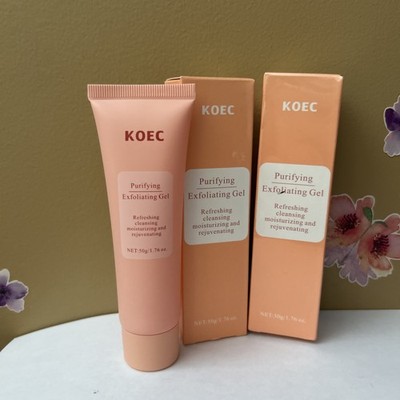2 X Koec Purifying Exfoliating Gel 1.76 Oz Brand New Sealed Exp 2030