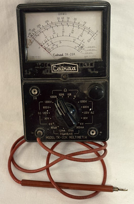 Calrad Model TK-20K Multimeter Vintage Untested