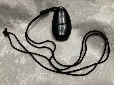 Vintage DONNA KARAN Black Cashmere Perfume Pendant/Necklace Rare Find