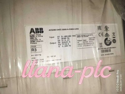 1PC New In Box ABB ACS380-040C-25A0-4+K469+L535 VFD Inverter 25A 480V 15HP