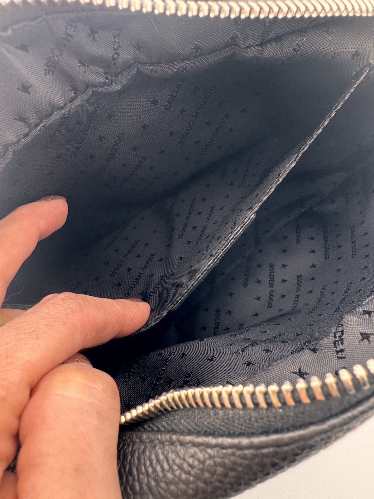 Golden Goose Pink Black Python Star Shoulder Bag … - image 12