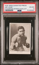 JOE LOUIS 1935 Amalgamated Press ROOKIE RC  PSA 4. POP 1! NONE HIGHER!