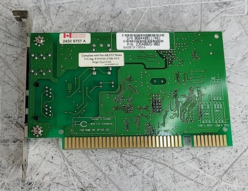DIAMOND Multimedia 23540025-002 COMMUNICATION CARD ISA 56K - Image 3 of 3