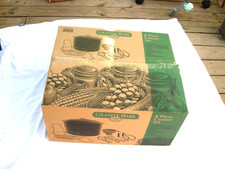 GRANITE WARE 8 PC CANNER CANNING SET 33 QT WATER BATH RACK AND MORE NIOB
