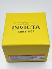Invicta Men's Quartz Analog Watch Red Dial 100m SS Bracelet Box Papers