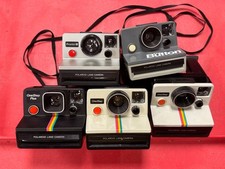 Lot of 5 Polaroid SX-70 OneStep Rainbow Land Cameras