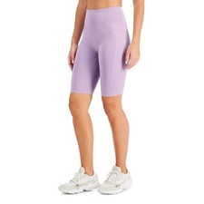 ID Ideology Women S Compression High Rise 10 Bike Shorts Purple Size Medium