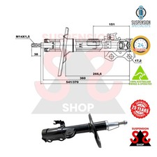 Amortiguador delantero izquierdo, amortiguador para Toyota RAV 4 ACA33 ACA36 ACA38 GSA33
