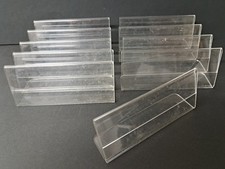 Acryl Glas L Aufsteller 10x 12,5 x 5,5 cm Namenschild Tischaufsteller Display