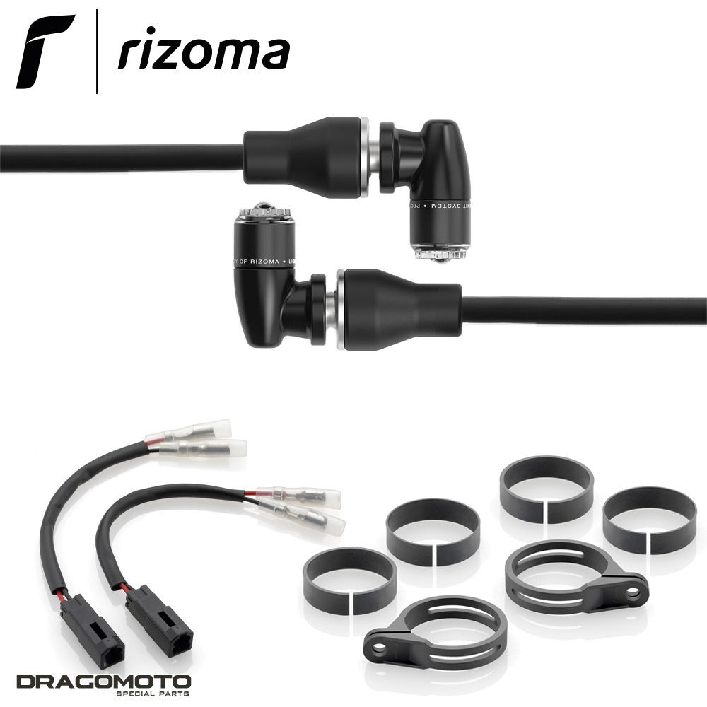Clignotants LED Rizoma TS076BM ultra puissants pour Ducati Streetfighter V4