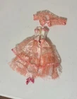 Vintage Barbie Dress 1980’s Peach Pretty Outfit Pink  Clothes shoes