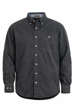 Chaps Ralph Lauren Mens 16.5 34/35 Black Button Down Dress Shirt Cotton