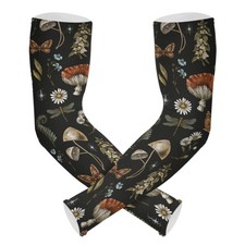 Wamika Gardening Sleeves Mushrooms Butterfly Daisy One Size,