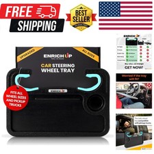 2-in-1 Car Steering Wheel Tray - Steering Wheel Desk for Laptop, Multipurpose...