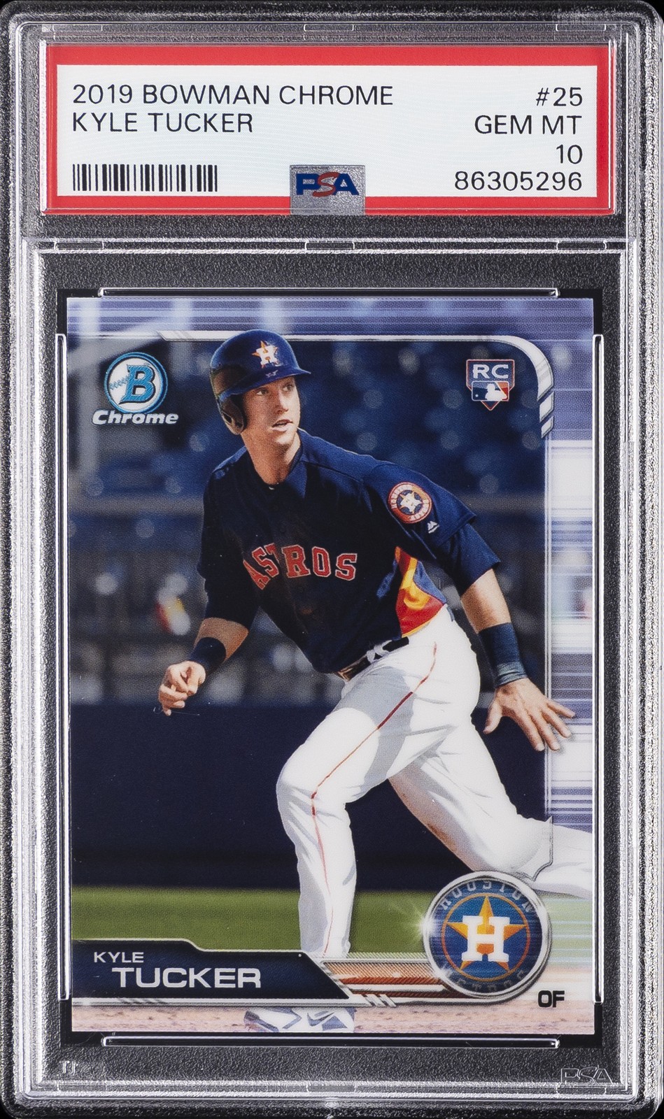 2019 BOWMAN CHROME #25 KYLE TUCKER ROOKIE RC PSA 10