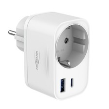 ANSMANN Steckdosenadapter 20W, USB C & USB A ...