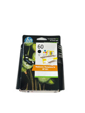 HP 60 Combo 2pk Ink Cartridges - Black, Tri-color N9H63FN 140 - Exp.02/25