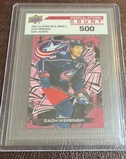 2025-26 Upper Deck Series 2 Zach Werenski  Population Count /500 Blue Jackets