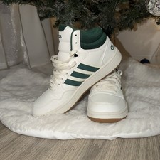 Adidas Hoops 3.0 Mid Classic Vintage Sneakers White Collegiate Green