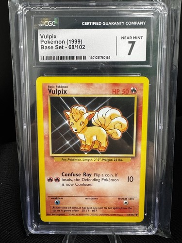 Vulpix (Shadowless) graded CGC 7 for sale on eBay